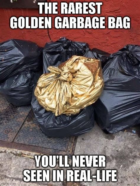 gold trash bag meme|golden trash bag meme generator.